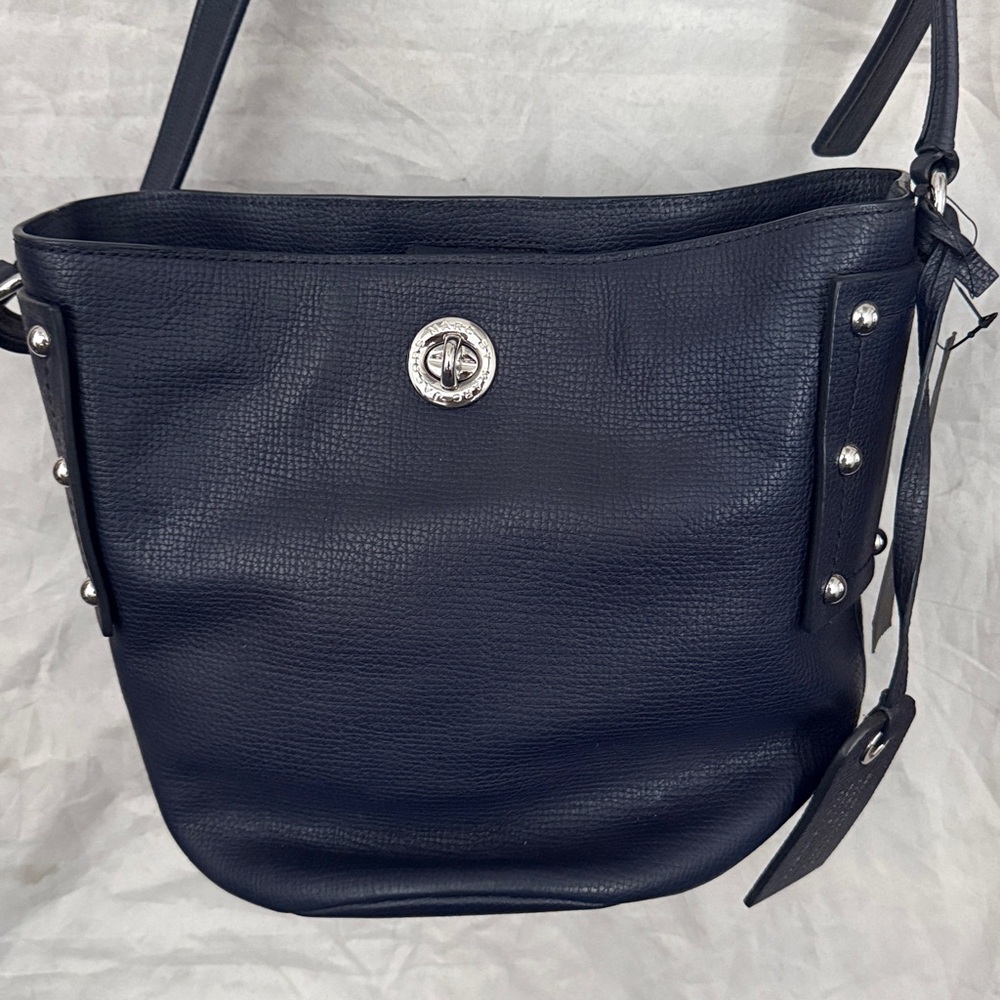 Marc Jacobs Marc M0007255-484 C-Lock Bucket Ink Blue Crossbody Women's Handbag